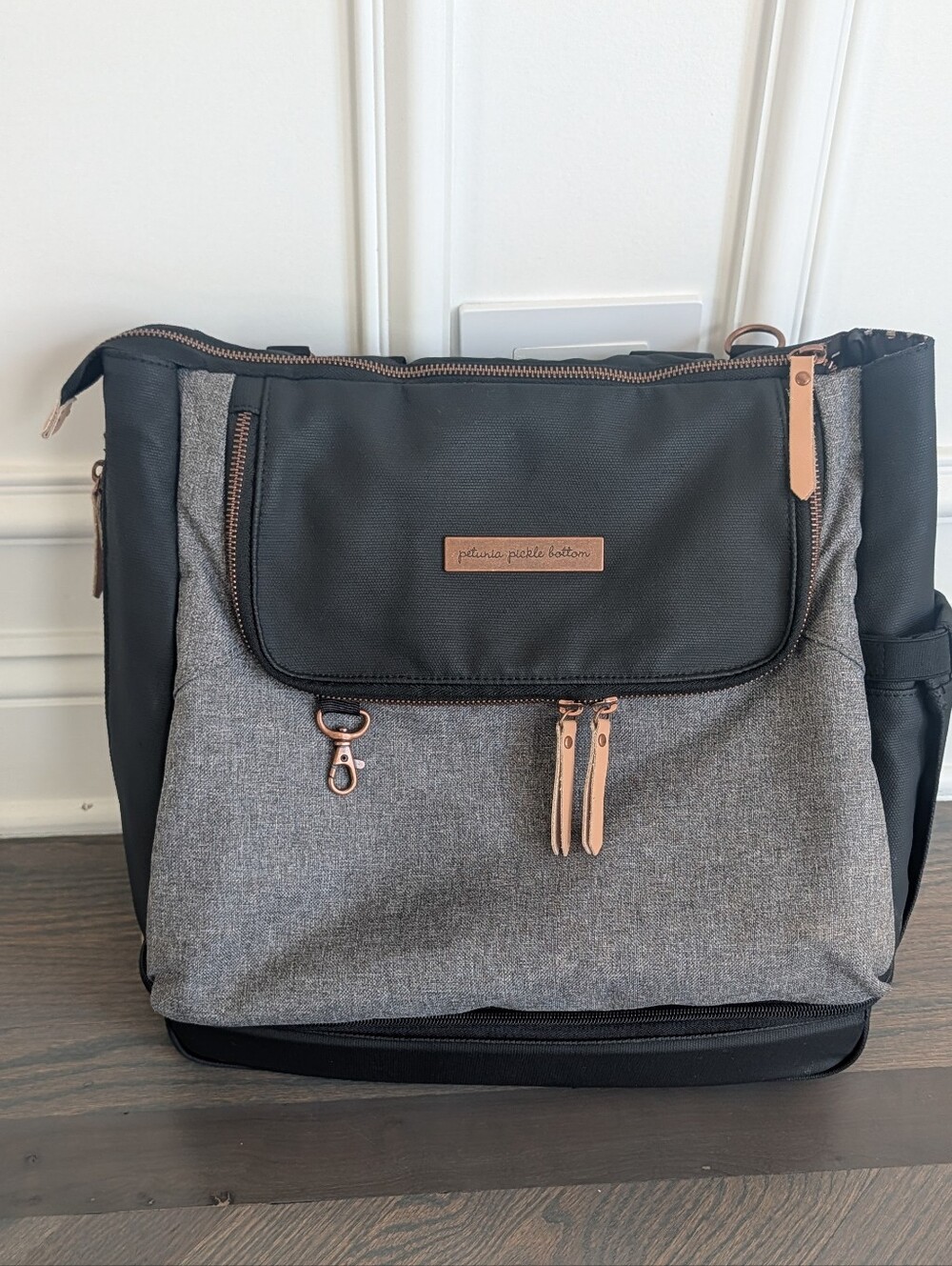 Petunia Pickle Bottom Pivot Pack Diaper Bag Backpack Graphite/Black